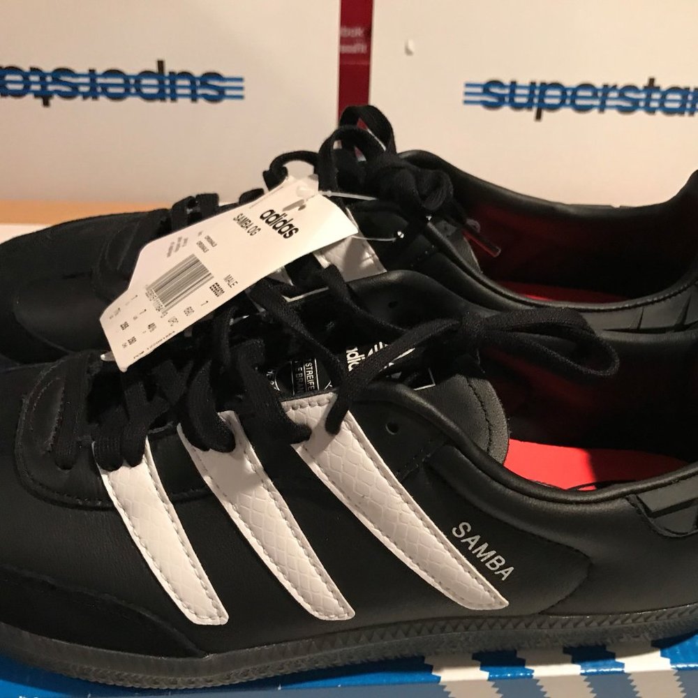 Adidas Originals Men's Leather SAMBA OG Casual Walking Sneakers EE6520 - Picture 8 of 9